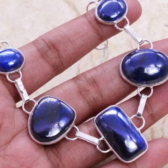 Earth Art hand crafted artisan Jewelry - Labradorite silver bracelet